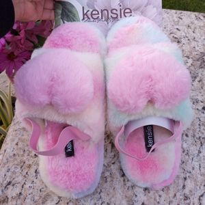 Kensie sherbert heart slippers